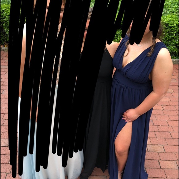 navy prom dress - Picture 2 of 4
